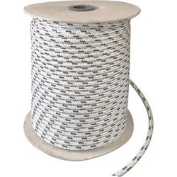 XDive Σχοινί Polyester O1,5mm - 1m, Λευκό - Μαυρο