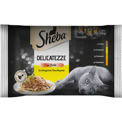 Sheba Delicatezze Adult with Poultry in Jelly 4x85gr