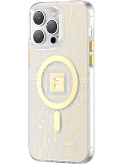 Kingxbar Geek MagSafe Back Cover Gold (iPhone 14 Plus)