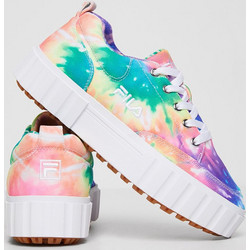 Fila Sandblast Low Tie Dye Γυναικεία Sneakers Flatforms Πολύχρωμα 5CM00970-775
