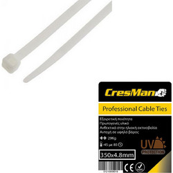 CRESMAN Δεματικά 4,8 x 250mm Λευκά 100 Τεμάχια