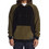 DC Fineline Reversible Ανδρική Ζακέτα Fleece με Κουκούλα και Φερμουάρ Μαύρη Χακί EDYFT03531-CRB0