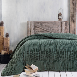 Rythmos Κουβερτοπάπλωμα Υπέρδιπλο 220x240 Croco Green
