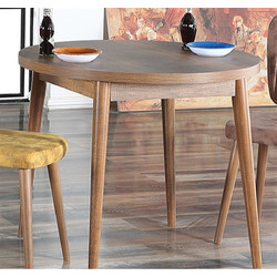 Fidelio Home Τραπέζι Κουζίνας Kronos Στρογγυλό Ξύλινο FD-KRONOS-BR