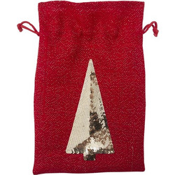 Gift Bag Jute Christmas Tree