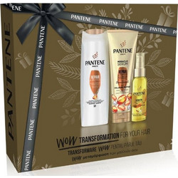 Pantene Gift Pack Σαμπουάν για Αναδόμηση, Προστασία, 250ml, Conditioner Μαλλιών, 200ml & Λάδι Κερατίνης, 100ml, 1σετ