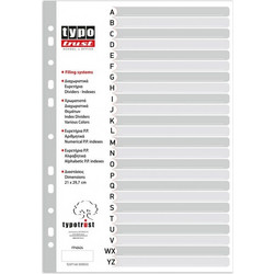 Typotrust Διαχωριστικά A4 Αλφαβητικά (Α-Ζ) (FP40424) (TYPFP40424)