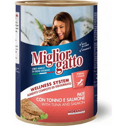 Morando Miglior Gatto Adult Wellness System Pate with Tuna & Salmon 400gr