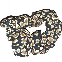 Scrunchy Μαλλιών Animal Print Black