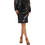 Guess Megan Μίντι Φούστα Υφασμάτινη Ψηλόμεση Μαύρη W2BD54KBDV0