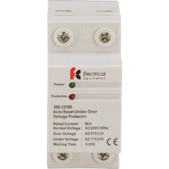 Επιτηρητής τάσης μονοφασικός 40Α 2P 175-275V - 500-22500