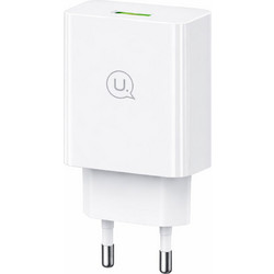 Usams T22 Φορτιστής Χωρίς Καλώδιο με Θύρα USB-A 18W Quick Charge 3.0 White