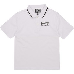EA7 Παιδικό Polo Κοντομάνικο Λευκό 8NBF51-BJ02Z-1100