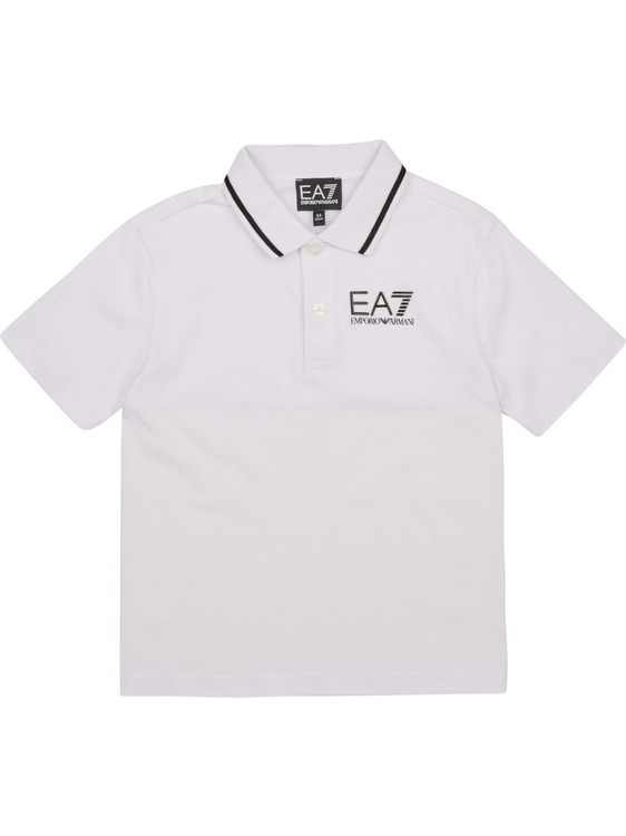 EA7 Παιδικό Polo Κοντομάνικο Λευκό 8NBF51-BJ02Z-1100