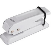 MP μεταλλικός διακορευτής PA104, μονός, 6mm, 2x9cm, λευκός