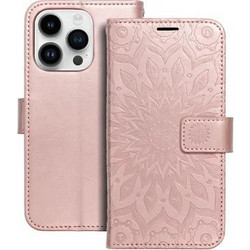 MEZZO Book case for IPHONE 14 Pro mandala Rose Gold