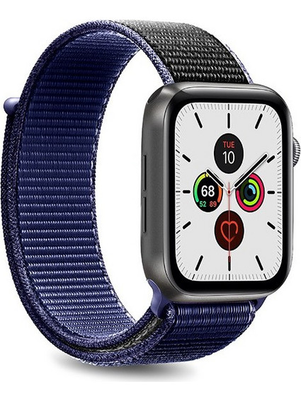 Puro Sport Band Λουράκι Υφασμάτινο Blue / Black (Apple Watch 42 / 44 / 45mm)