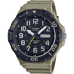 Casio Ανδρικό Ρολόι με Καφέ Καουτσούκ Λουράκι MRW-210H-5AVEF