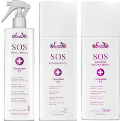 Sweet Professional S.O.S Hair Treatment Set (Step Start 980ml, Step 2 500ml, Step 3 980ml)