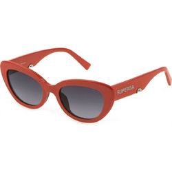 Sting SST458 09JT Γυναικεία Γυαλιά Ηλίου Cat Eye Κοκάλινα Κόκκινα με Μαύρο Degradee Φακό