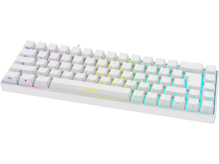 Deltaco GAM-100 Ασύρματο Μηχανικό Gaming Πληκτρολόγιο 65% RGB White