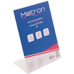 METRON ΣΤΑΝΤ ΕΝΤΥΠΩΝ ΚΑΘΕΤΟ ΜΕ ΚΛΙΣΗ L-SHAPE ΠΛΕΞΙΓΚΛΑΣ Α6