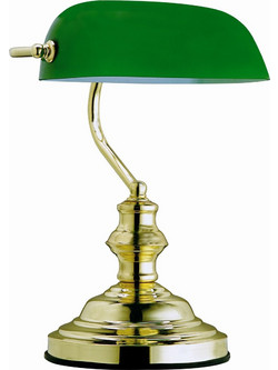 Φωτιστικό Γραφείου Επιτραπέζιο Antique 1xE27 Max60W Μέταλλο Αντικέ