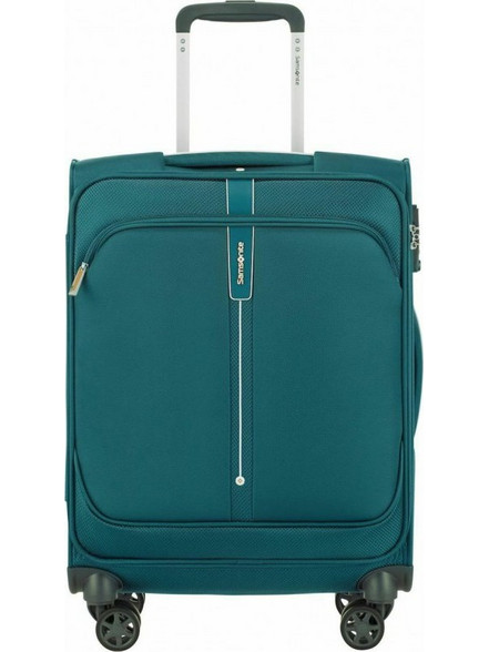 Samsonite Popsoda Βαλίτσα Καμπίνας 55x40x20cm με 4 Ρόδες Πετρόλ