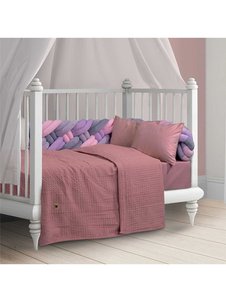 Greenwich Polo Club 3402 Κουβέρτα Κούνιας Πικέ 110x150 Ροζ