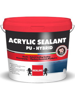Berling Acrylic Sealant Ελαστομερές Ακρυλικό Στεγανωτικό Ταράτσας Λευκό 750ml