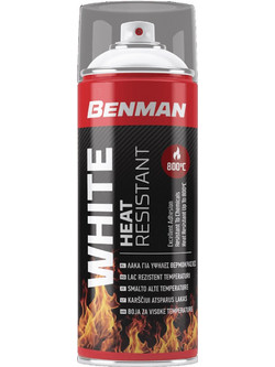 Benman Heat Resistant Σπρέι Βαφής Λευκό Gloss 400ml