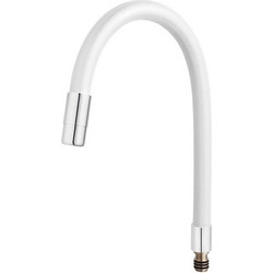 Karag Ferro Elastico W100W-B Εύκαμπτο Στόμιο για Μπαταρίες κουζίνας Λευκό