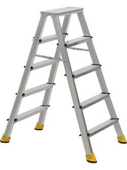 Perilla Double Step Διπλή Σκάλα Αλουμινίου 2x5 Σκαλοπάτια PER51087