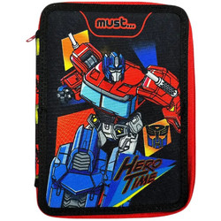 Must Transformers Hero Time Κασετίνα Γεμάτη με 2 Θήκες Μαύρη 483247