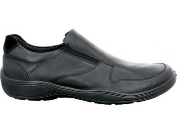 Jomos 418415106000 Ανατομικό Δερμάτινο Comfort Casual Μαύρο