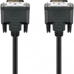 Goobay Cable DVI-D 24+1 male - DVI-D male 1.8m Black