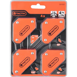 591031 ΓΩΝΙΑΣΤΡΑ ΜΑΓΝΗΤΙΚΗ ΣΙΔΕΡΑΔΩΝ 04τμχ 60x50mm TACTIX