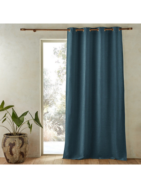 Λινό ριντό με οπάκ όψη και καψούλια 140x180 cm