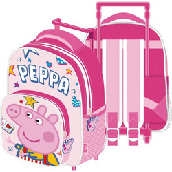 Arditex Peppa Pig Σχολική Τσάντα Τρόλεϊ Νηπιαγωγείου Ροζ PP15295