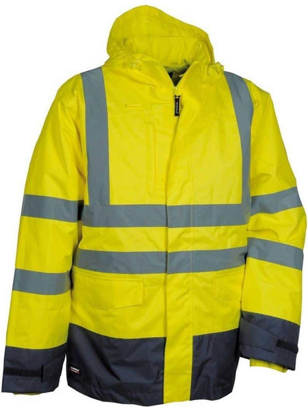 Αδιάβροχο Αντανακλαστικό Παρκά 4 σε 1 Cofra Telsen yellow/navy