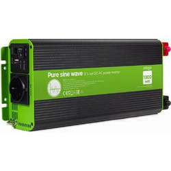 ENERGENIE 12V PURE SINE WAVE CAR DC-AC POWER INVERTER 1000W EG-PWC-PS1000-01