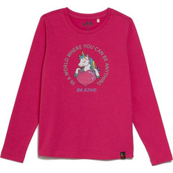 AKO Be Kind Παιδικό T-Shirt Μακρυμάνικο Φούξια 3255101-10