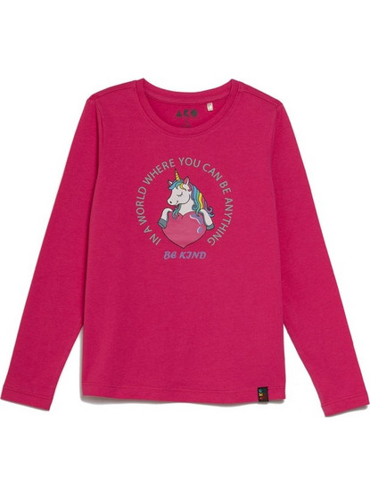 AKO Be Kind Παιδικό T-Shirt Μακρυμάνικο Φούξια 3255101-10