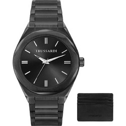 Trussardi T-Big Ανδρικό Ρολόι με Μαύρο Μεταλλικό Μπρασελέ R2453156007