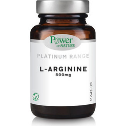 Power Health Platinum Range L-Arginine 500mg 30 Κάψουλες