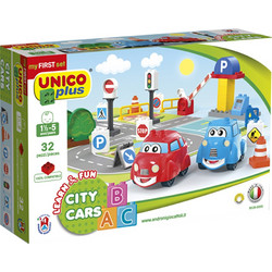 UNICO PLUS ΤΟΥΒΛΑΚΙΑ ΣΕΤ ΑΥΤΟΚΙΝΗΤΑ ΚΑΙ ΠΙΝΑΚΙΔΕΣ 32 τεμ. (8528-0000)