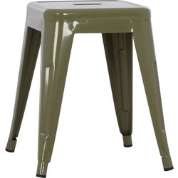 ΣΚΑΜΠΩ ΜΕΤΑΛΛΙΚΟ HM0096.13 MELITA ΣΕ DARK OLIVE GREEN 39x39x46 εκ