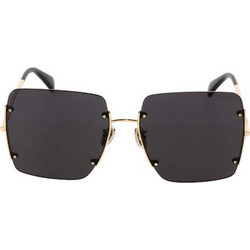 Max Mara MM0002H 32A Γυναικεία Γυαλιά Ηλίου Oversized Μεταλλικά Χρυσά με Μαύρο Polarized Φακό