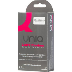 Uniq Lady Condom Γυναικεία Προφυλακτικά Χωρίς Λάτεξ με Λιπαντικό 3τμχ