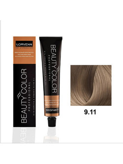 Lorvenn Beauty Color 9.11 Ξανθό Πολύ Ανοιχτό Έντονο Σαντρέ Μόνιμη Βαφή Μαλλιών 70ml